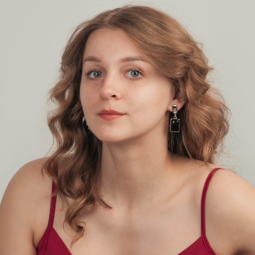 Серьги Possebon Agata Preto, A0418.4 S фото 2